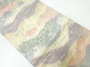 アンティーク　霞模様織出し袋帯（材料）